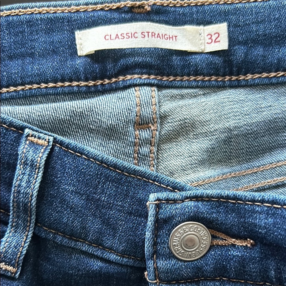 Levi’s Classic Straight Leg Jeans Size 32 - Picture 8 of 10